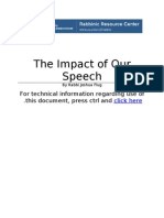 The Impact of Our Speech: For Technical Information Regarding Use of This Document, Press CTRL and