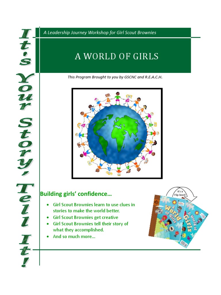Brownie World of Girls Journey Quilt Storytelling