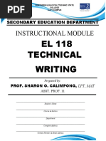 Module Technical Writing 2nd Sem 2021