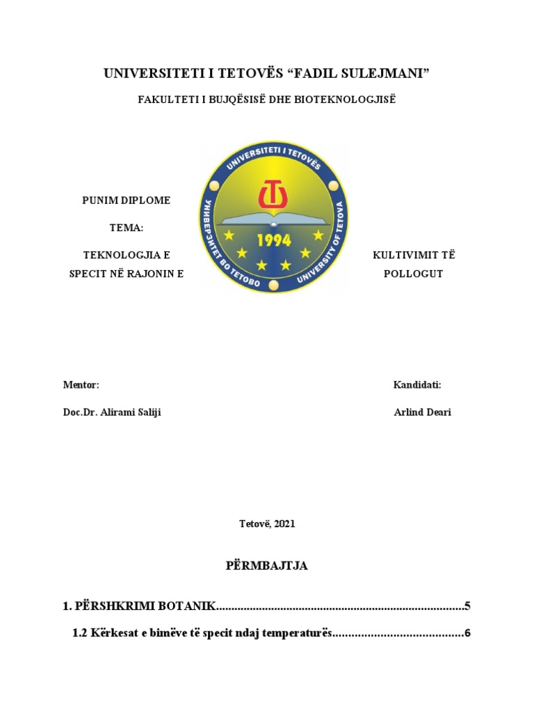 Arlind Deari 12 | PDF