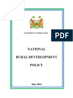 National Rural Development Coordination Policy