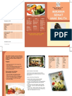 Leaflet Makanan Sehat untuk anak Balita