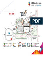 Site plan for international exhibition layout