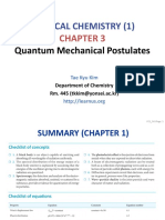 Physical Chemistry (1) : Quantum Mechanical Postulates