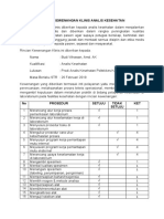 Rincian Kewenangan Klinis Analis Kesehatan