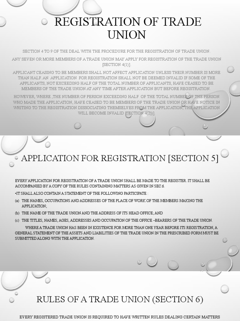 Registration of Trade Union PDF Domain Name Registrar Common Law