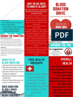 Turquoise Heart Vector Medical Brochure