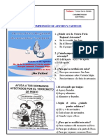 COMPRENSIÓN 15 semana DE AFICHES Y CARTELES