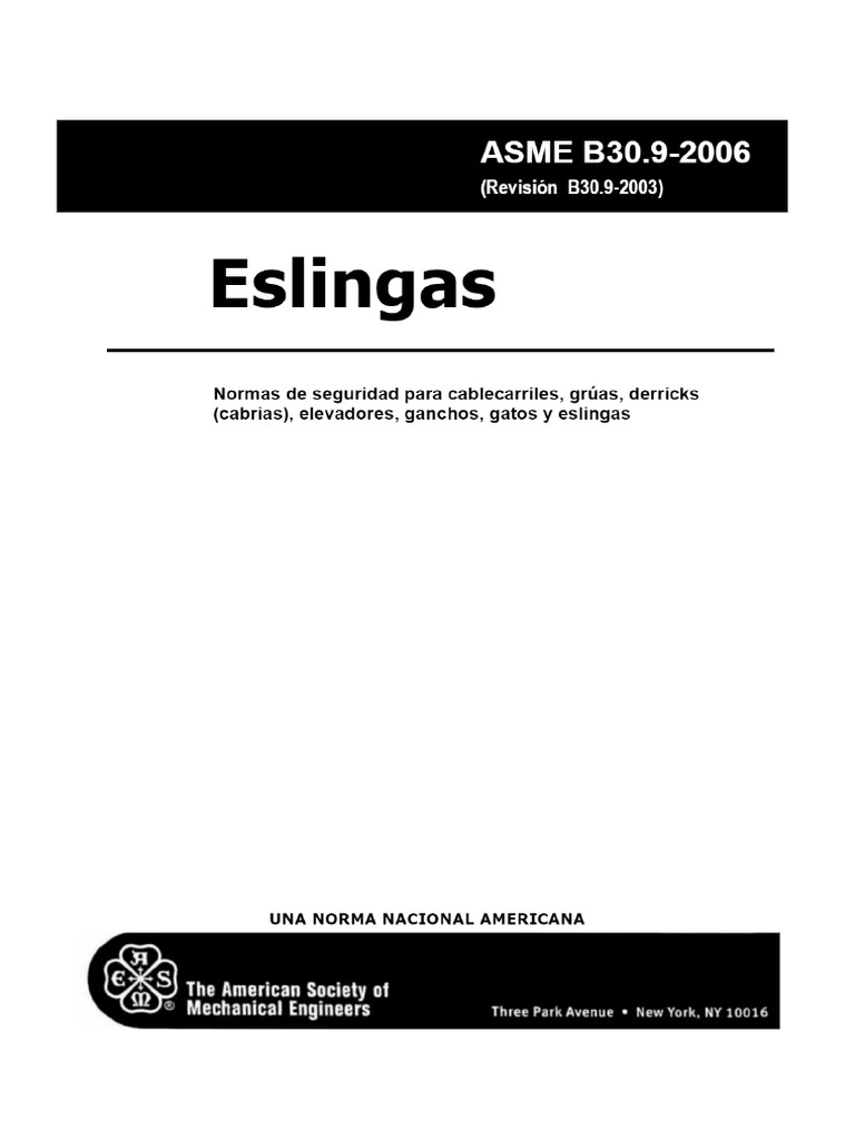 Asme B30.9 | PDF