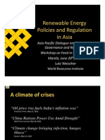 Lutz Weischer-Renewable Energy Policies and Regulation in Asia