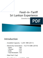 Damitha Kumarasinghe - Feed-In-Tariff Sri Lankan Experience