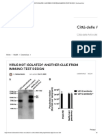 VIRUS NOT ISOLATED - ANOTHER CLUE FROM IMMUNO-TEST DESIGN - Database Italia