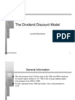 The Dividend Discount Model: Aswath Damodaran