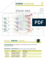 Calendario Panificacion