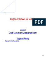 07 - Crystal Geometry and Crystallography