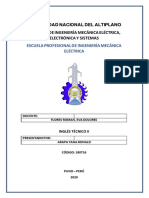 INGLÉS TÉCNICO II: TRADUCCIÓN DE ORACIONES EN PASADO