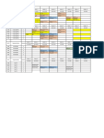 B.tech Time Table For MAR 2020