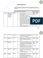 Risk Assessment - Pre School