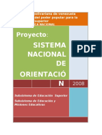 Sistema Nacional de Orientacion Venezuela