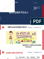 Sesión 02 Matemática I Inecuaciones
