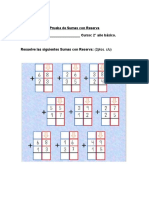 Prueba de Sumas con Reserva