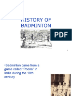 History of Badminton