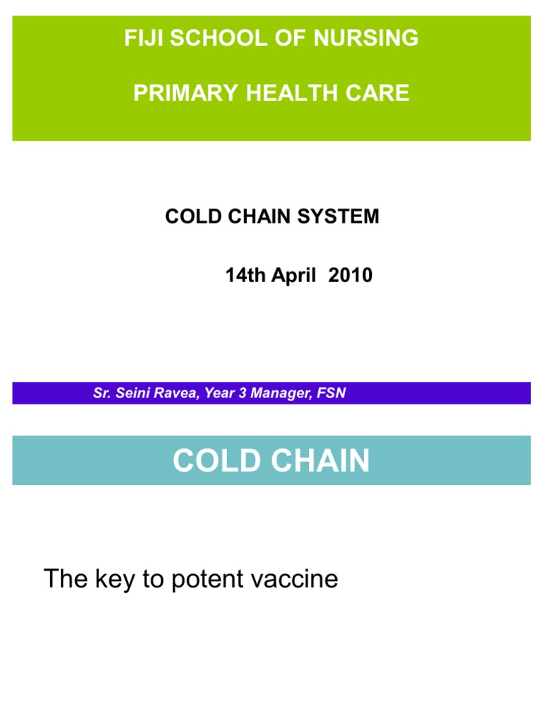 Cold Chain | PDF | Cold | Refrigerator