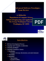 Csci 210 - Advanced Software Paradigms - Exam Review