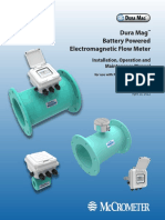 Dura Mag Battery Powered Electromagnetic Flow Meter: Installation, Operation and Maintenance Manual
