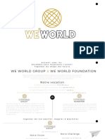 Présentation WE WORLD Group