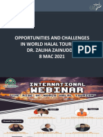 Prospects & Challenges in World Halal Tourism by  DR ZALIHA ZAINUDDIN