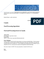 Food Processing Ingredients - Ottawa - Canada - 6-7-2019