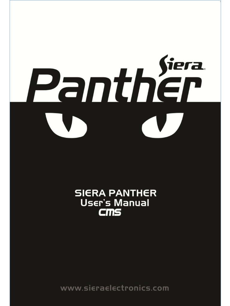 Siera Panther CMS 3 0 User Manual | PDF | Camera Lens | Video
