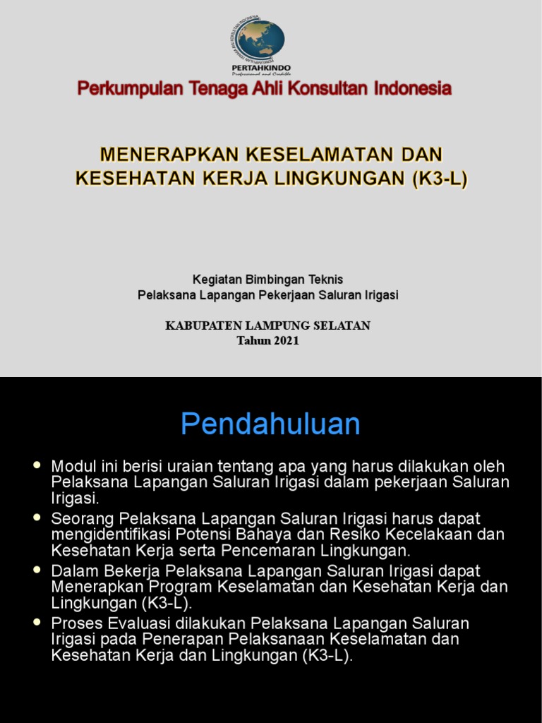 Menerapkan Keselamatan Dan Kesehatan Kerja Dan Lingkungan K3 L Pdf