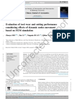 Evaluation of tool wear and cutting performance considering dynamic node movement