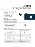 STP36NE06 Power MOSFET Datasheet