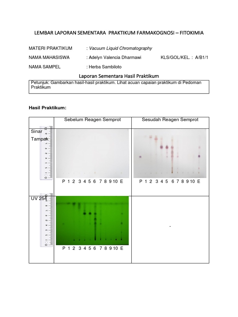 Vacuum Liquid Chromatography Herba Sambiloto PDF