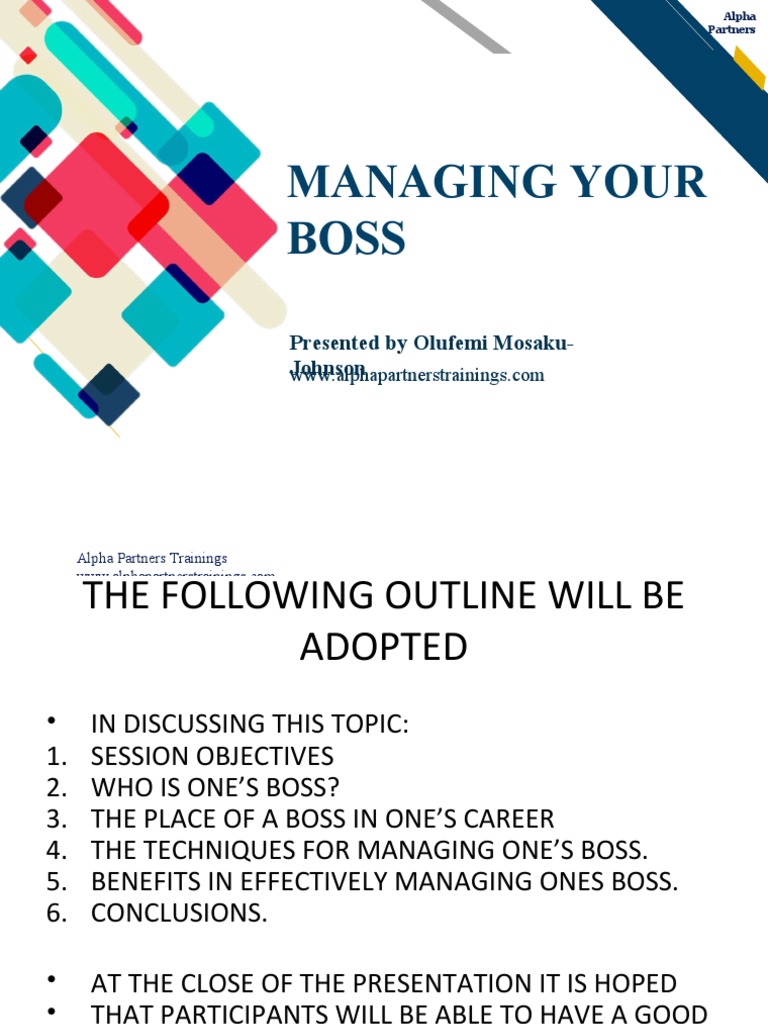 Managing Your Boss