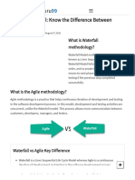 Agile Vs Waterfall - Know The Difference Between Methodologies