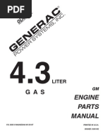 4.3L GM Gas Engine Parts Manual PN 0D3749