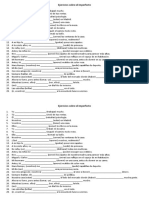Ejercicios Sobre El Imperfecto
