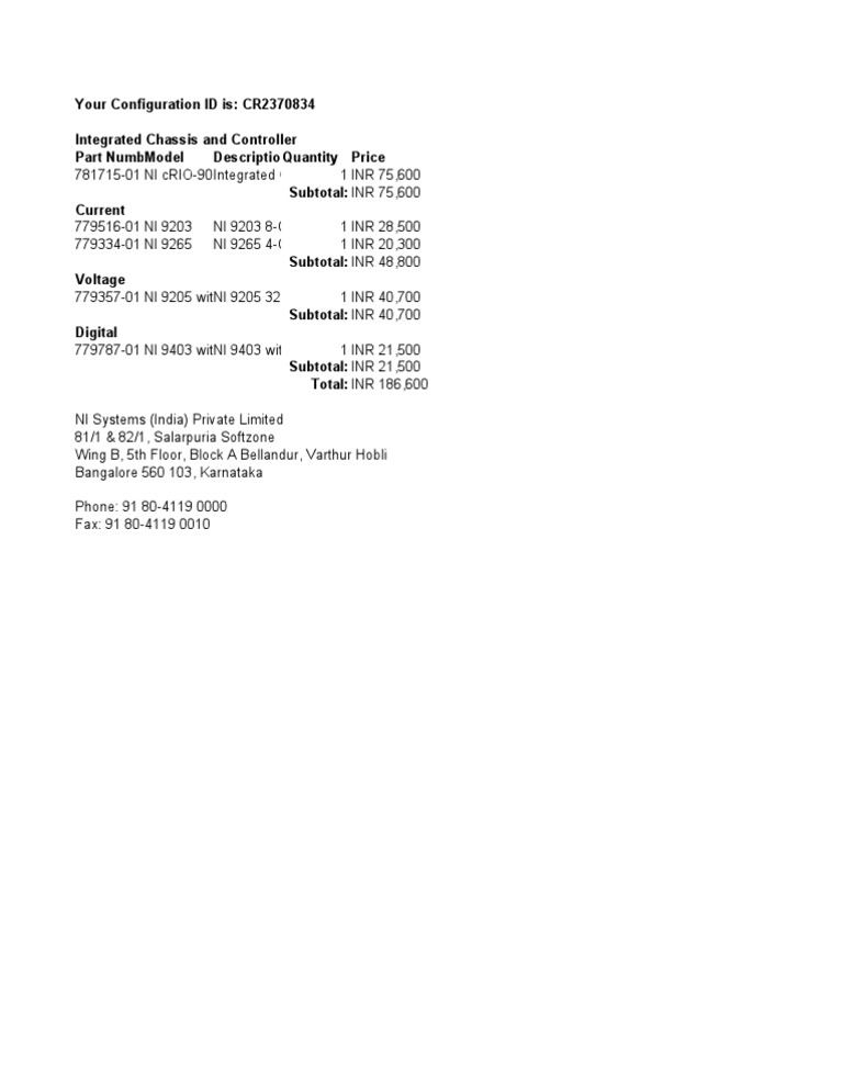 Engineering Equipment Invoice | PDF