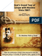 Rizal's Grand Tour of Europe With Maximo Viola