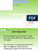 3 - Algebra (Partial Fractions)