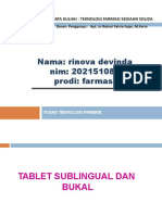 Tablet Sublingual