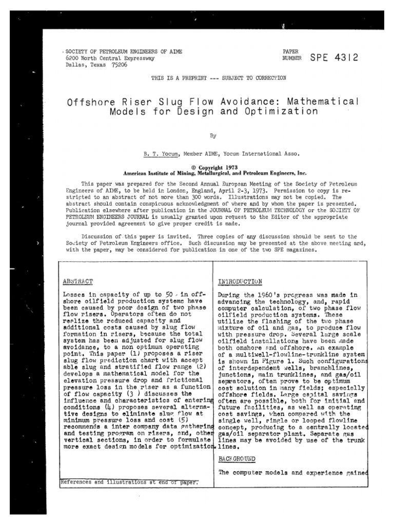 B.T.Yocum, Offshore Riser Slug Flow Avoidance Mathematical Models For ...