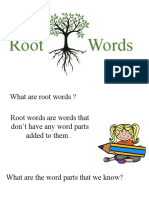 Root Words and Prefixes