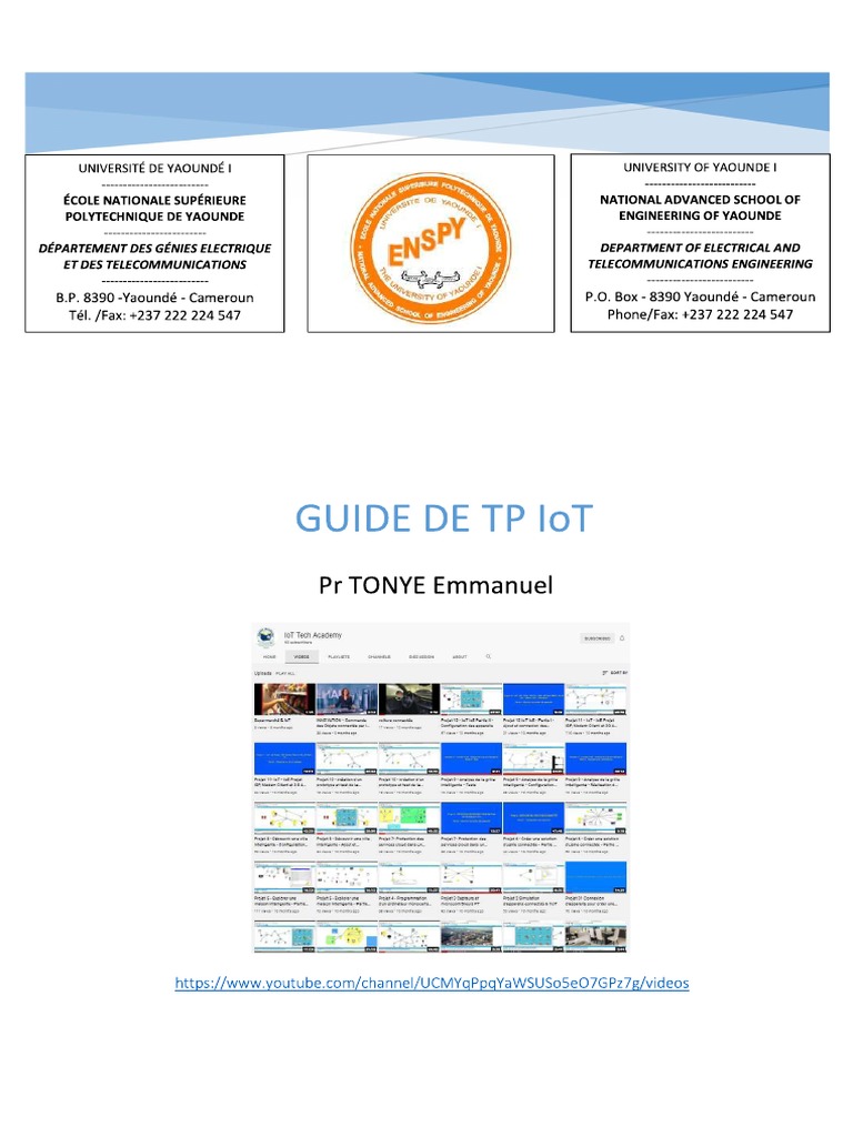 Guide de TP IoT MASSSICO 2022 | PDF