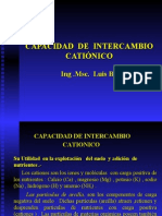 Capacidad de Intercambio Catiónico