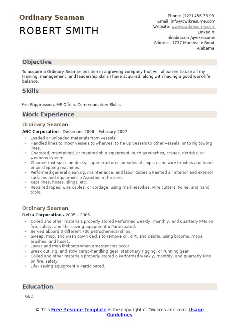 Ordinary Seaman 1599101339 | PDF | Rope | Ships